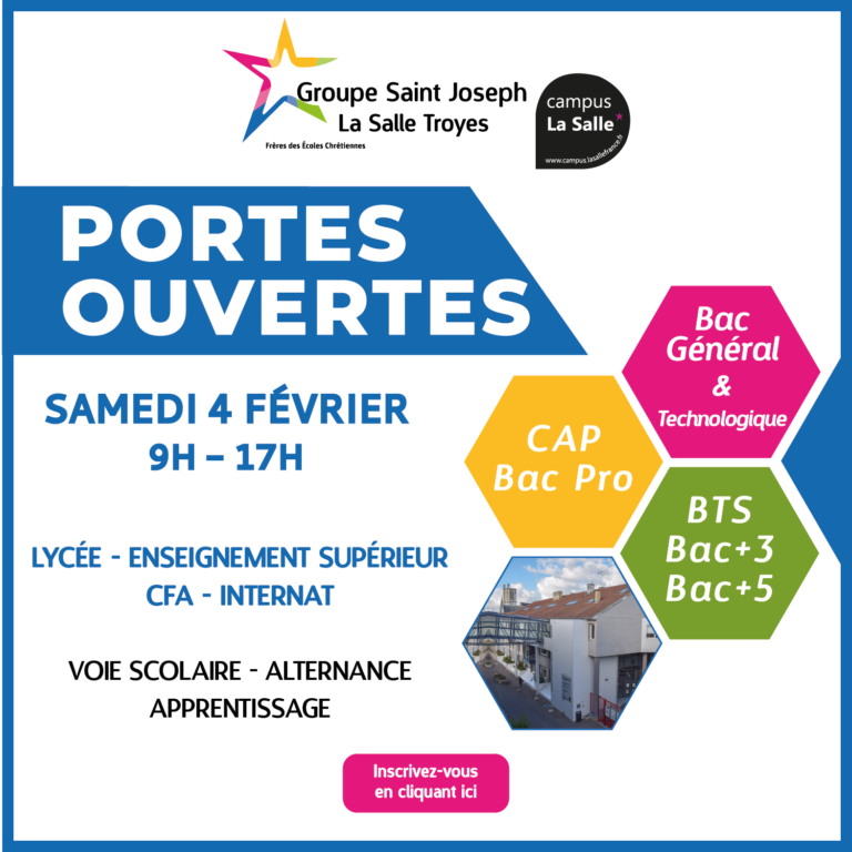 Journées Portes Ouvertes Groupe Saint Joseph La Salle Troyes