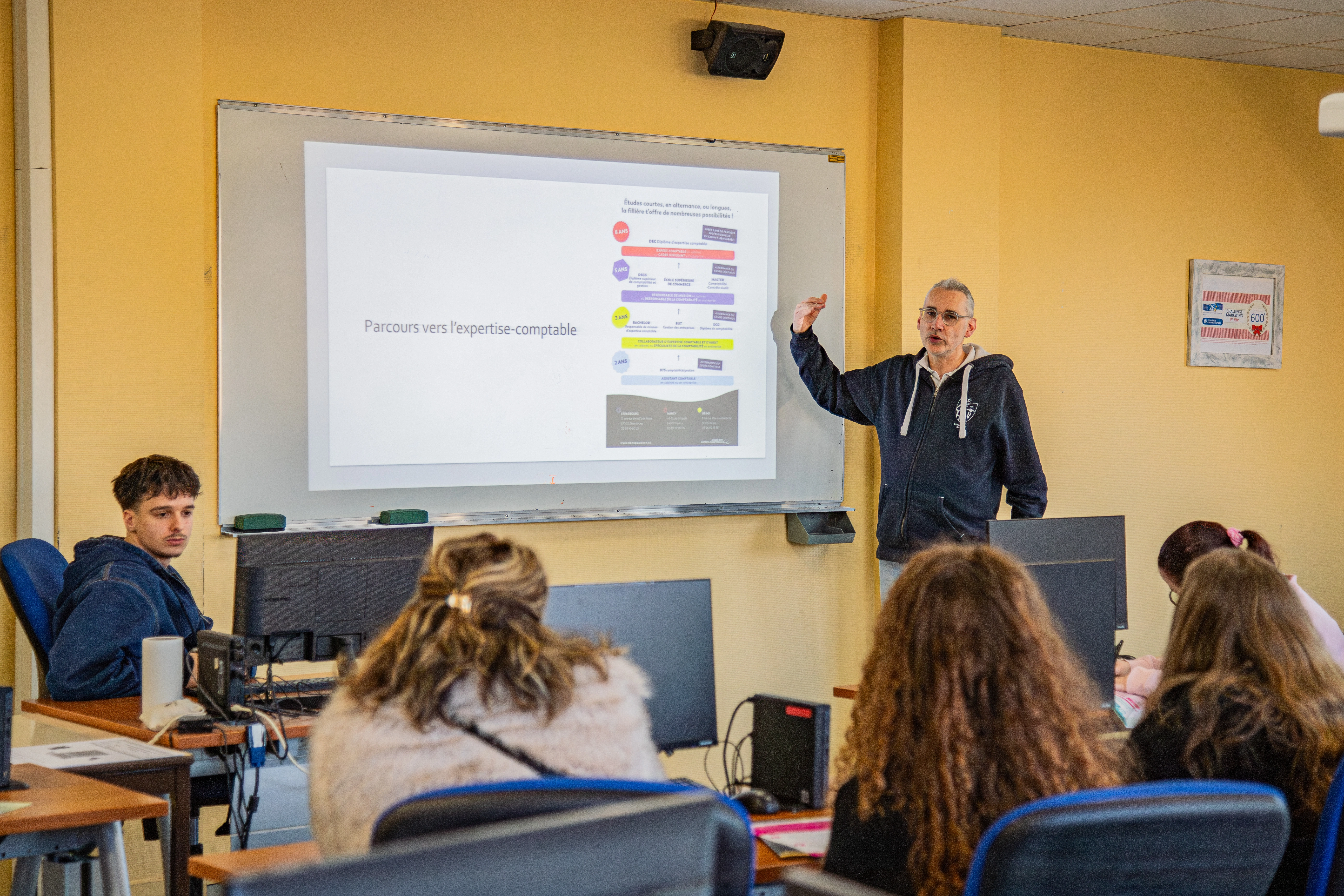 Étudiants du Campus Saint-Joseph en cours